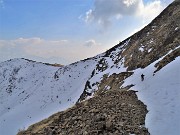 70 Ripercorriamo al ritorno  il sentiero di Val Serrada seguendo le profonde impronte tracciate in andata